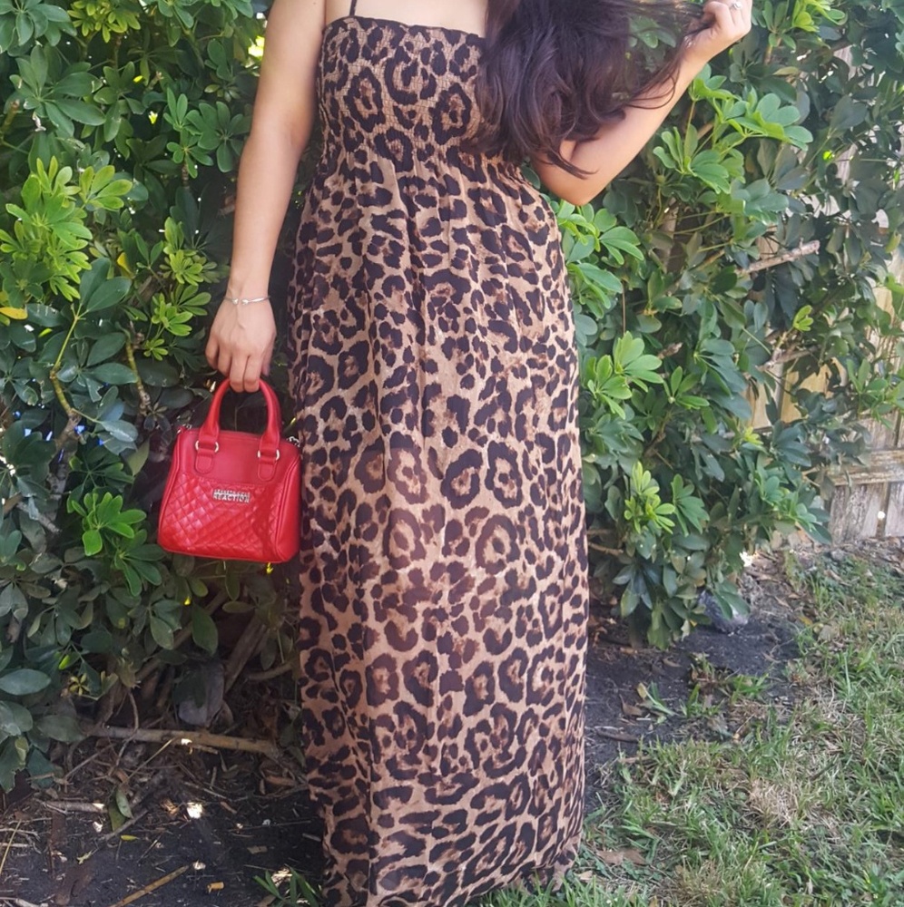Leopard Long dress
